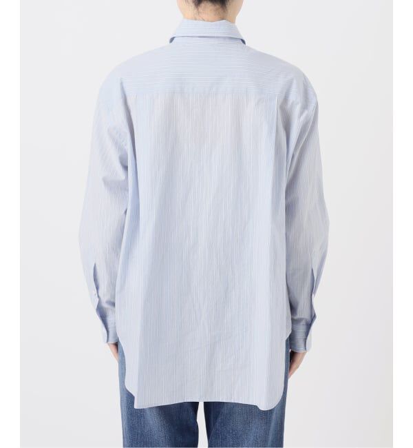 Glyph「《一部店舗+WEB限定》Glyph Stripe Gathered String Shirt」|シャツ・ブラウス|