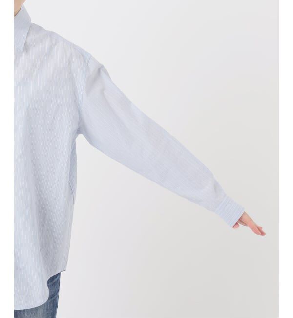 Glyph「《一部店舗+WEB限定》Glyph Stripe Gathered String Shirt」|シャツ・ブラウス|