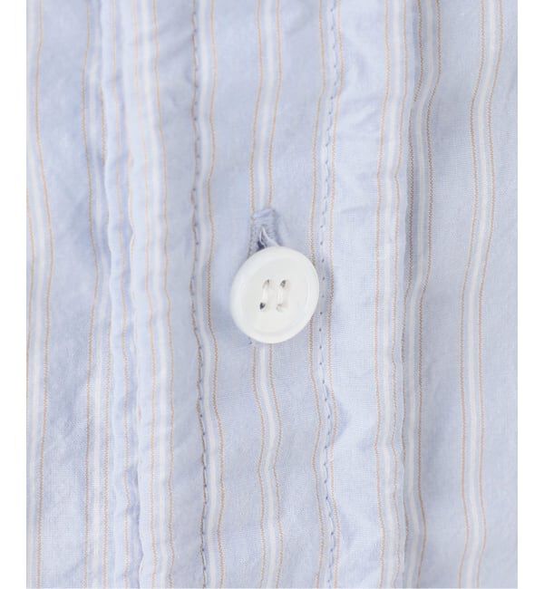 Glyph「《一部店舗+WEB限定》Glyph Stripe Gathered String Shirt」|シャツ・ブラウス|