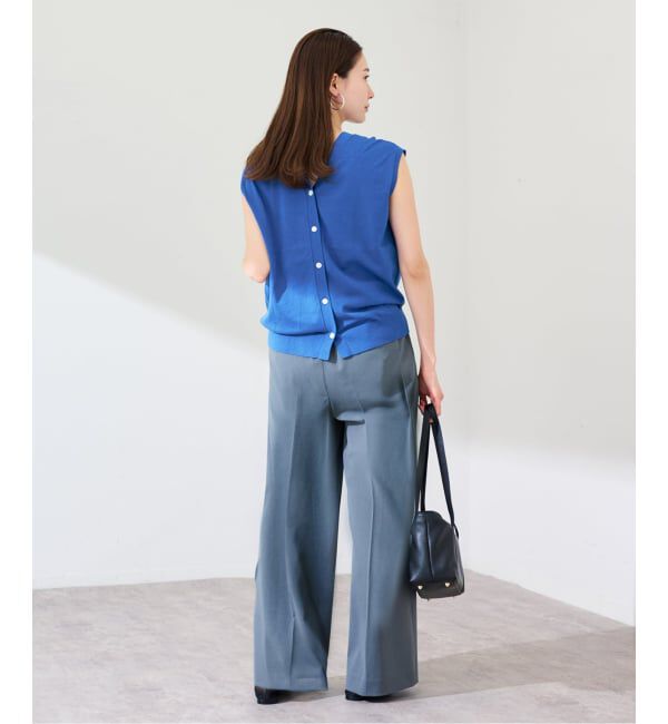 FRAMeWORK「≪予約≫シルク混綿麻ノースリーブ2WAYカーディガン」|カーディガン|