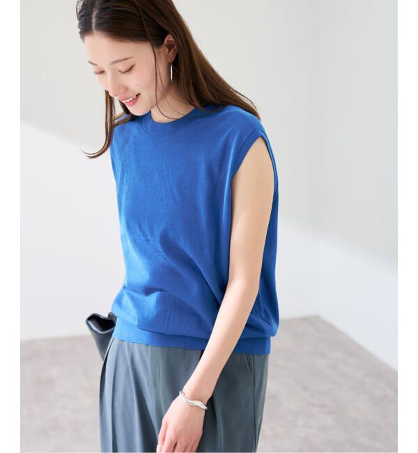 FRAMeWORK「≪予約≫シルク混綿麻ノースリーブ2WAYカーディガン」|カーディガン|