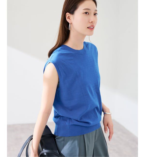 FRAMeWORK「≪予約≫シルク混綿麻ノースリーブ2WAYカーディガン」|カーディガン|