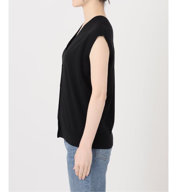 FRAMeWORK「≪予約≫シルク混綿麻ノースリーブ2WAYカーディガン」|カーディガン|