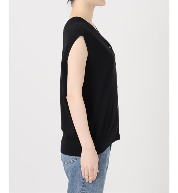 FRAMeWORK「≪予約≫シルク混綿麻ノースリーブ2WAYカーディガン」|カーディガン|