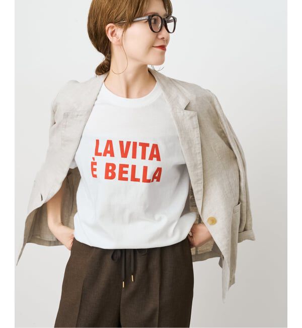 Spick and Span「バックフォトプリントT」|Tシャツ・カットソー|