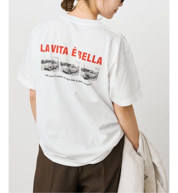 Spick and Span「バックフォトプリントT」|Tシャツ・カットソー|