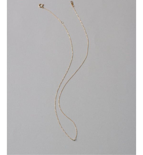 Lilas by Spick&Span「《予約》ダブルホールダイヤネックレス K18」|ネックレス|