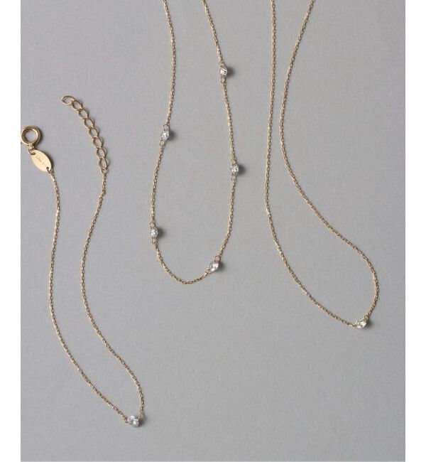 Lilas by Spick&Span「《予約》ダブルホールダイヤネックレス K18」|ネックレス|