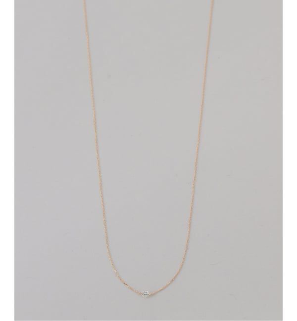 Lilas by Spick&Span「《予約》ダブルホールダイヤネックレス K18」|ネックレス|