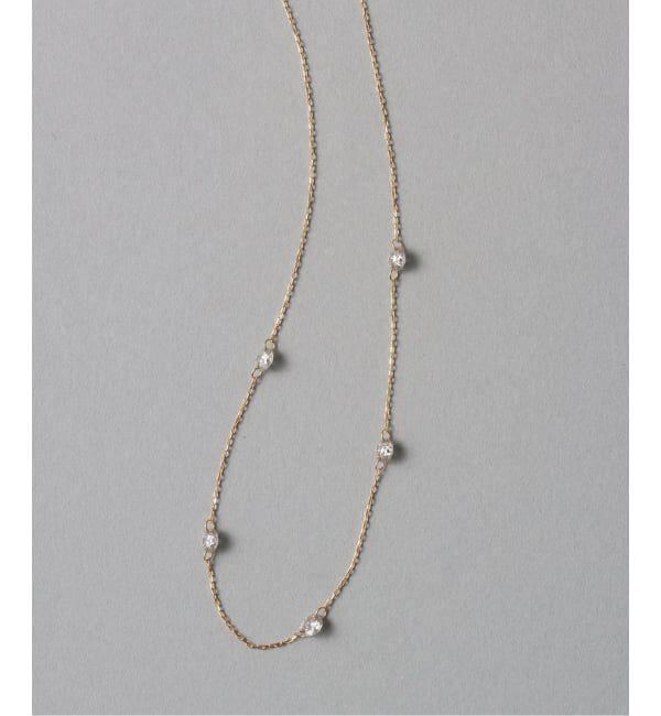 Lilas by Spick&Span「《予約》ダブルホールダイヤ5Pネックレス K18」|ネックレス|