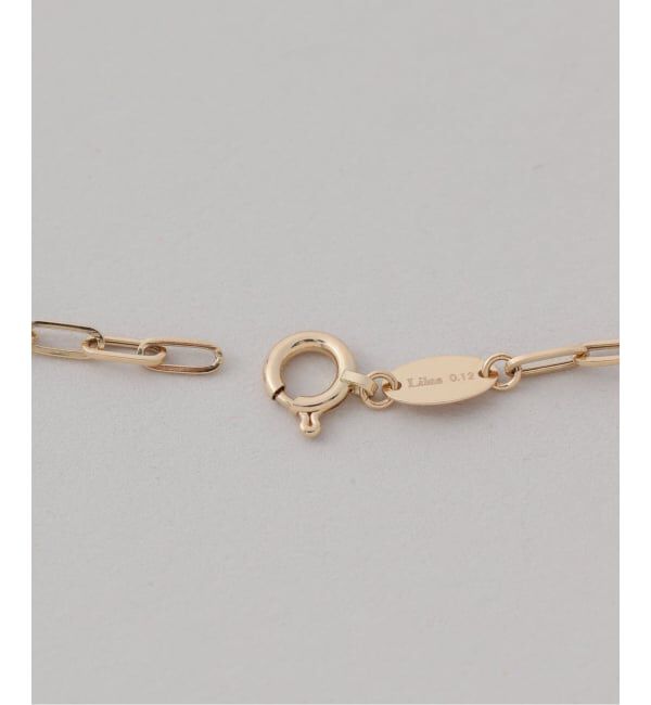 Lilas by Spick&Span「《予約》ダブルホールダイヤペーパークリップチェーンネックレス K18」|ネックレス|