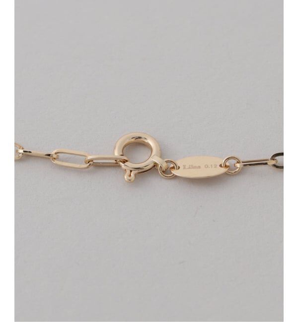 Lilas by Spick&Span「《予約》ダブルホールダイヤペーパークリップチェーンネックレス K18」|ネックレス|