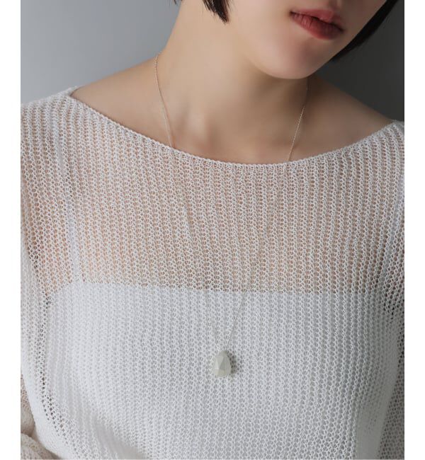 Spick and Span「《予約》【SAMH by LILAS】ジェムストーンモチーフネックレス SV」|ネックレス|シルバー