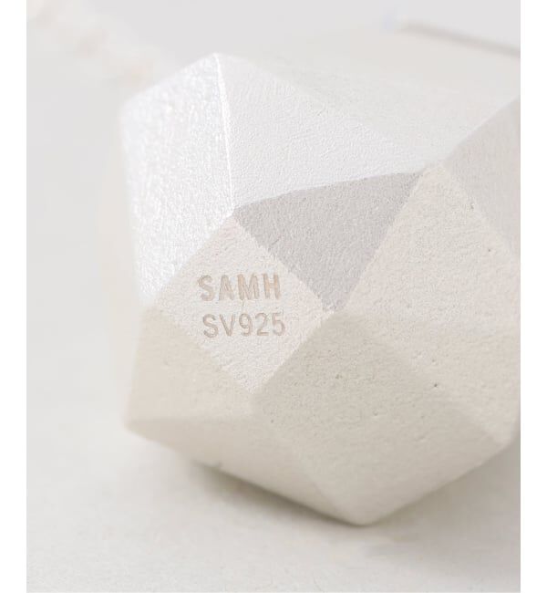 Spick and Span「《予約》【SAMH by LILAS】ジェムストーンモチーフネックレス SV」|ネックレス|