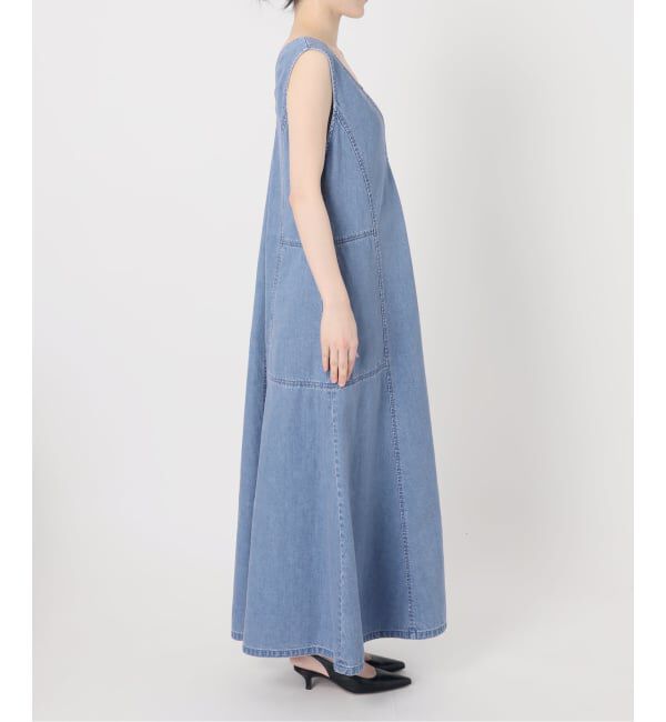 NOBLE「《予約》デニム2wayフレアワンピース」|ワンピース|