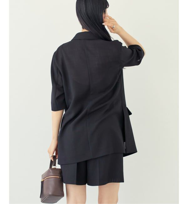 NOBLE「《予約・セットアップ対応》ドンゴロスハーフスリーブジャケット」|テーラードジャケット|