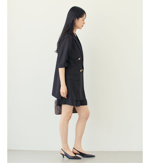 NOBLE「《予約・セットアップ対応》ドンゴロスハーフスリーブジャケット」|テーラードジャケット|