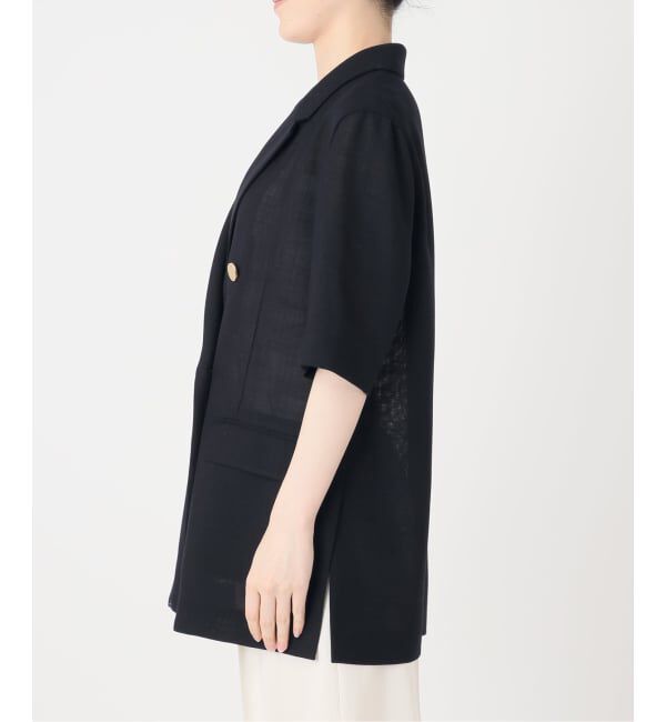 NOBLE「《予約・セットアップ対応》ドンゴロスハーフスリーブジャケット」|テーラードジャケット|