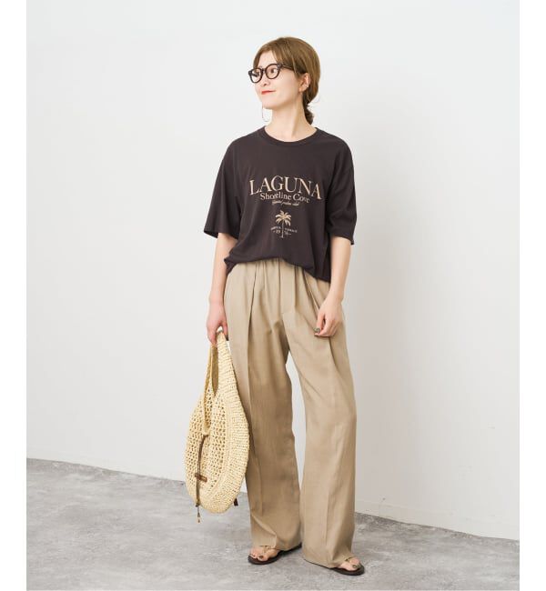 Spick and Span「《予約》パームツリーTシャツ」|Tシャツ・カットソー|