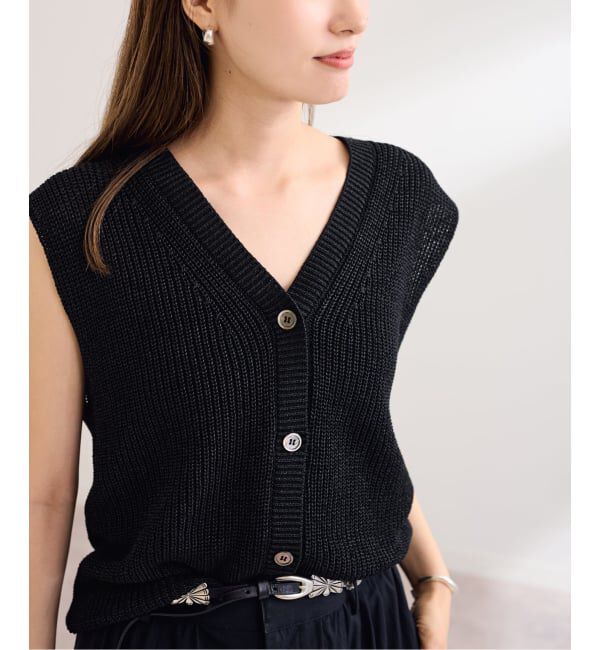 FRAMeWORK「≪WEB限定 / 追加予約≫ウォッシャブルPLリネン混2WAYニット 2」|ニット・セーター|