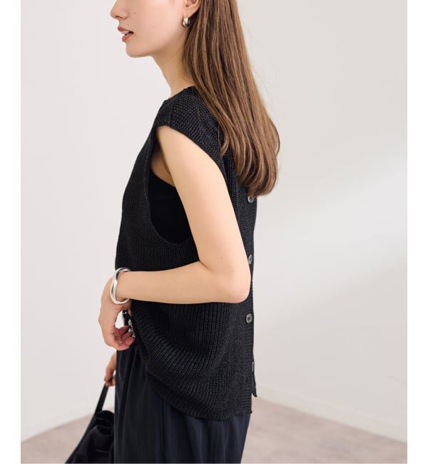 FRAMeWORK「≪WEB限定 / 追加予約≫ウォッシャブルPLリネン混2WAYニット 2」|ニット・セーター|