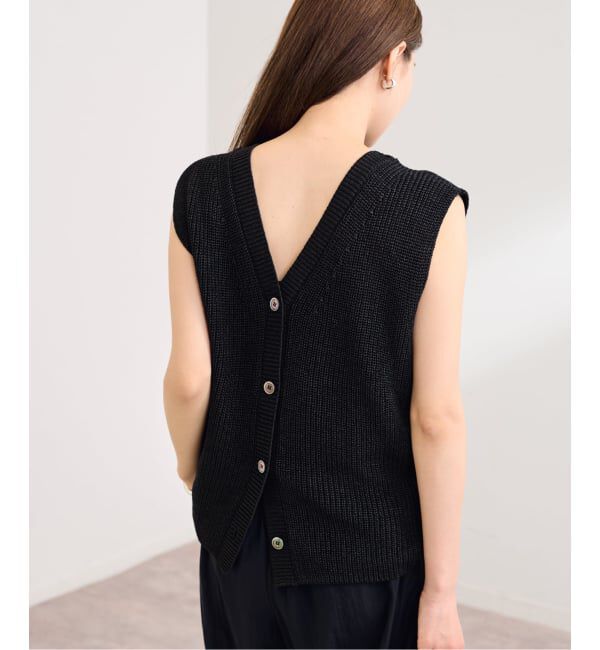 FRAMeWORK「≪WEB限定 / 追加予約≫ウォッシャブルPLリネン混2WAYニット 2」|ニット・セーター|