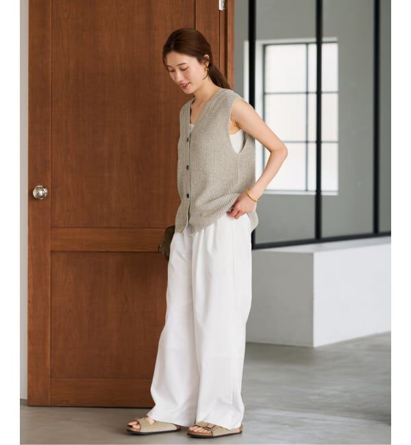 FRAMeWORK「≪WEB限定 / 追加予約≫ウォッシャブルPLリネン混2WAYニット 2」|ニット・セーター|