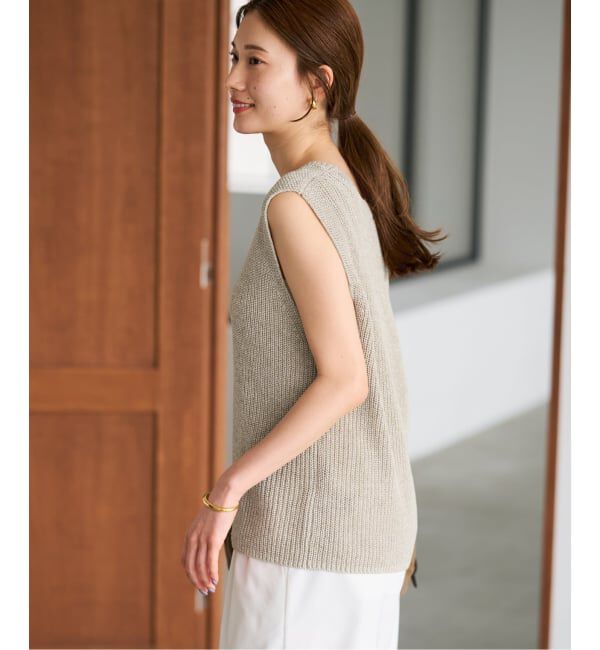 FRAMeWORK「≪WEB限定 / 追加予約≫ウォッシャブルPLリネン混2WAYニット 2」|ニット・セーター|