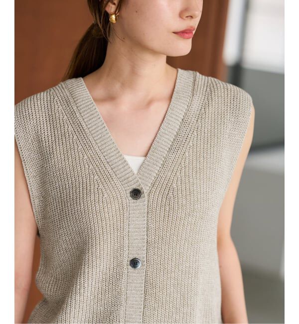 FRAMeWORK「≪WEB限定 / 追加予約≫ウォッシャブルPLリネン混2WAYニット 2」|ニット・セーター|