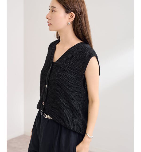 FRAMeWORK「≪WEB限定 / 追加予約≫ウォッシャブルPLリネン混2WAYニット 2」|ニット・セーター|