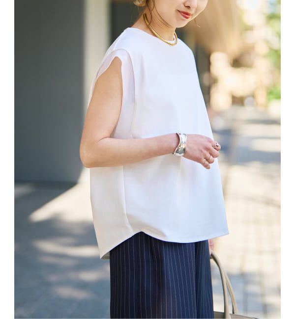 Spick and Span「《予約》オーガンジーコンビルーズプルオーバー」|Tシャツ・カットソー|