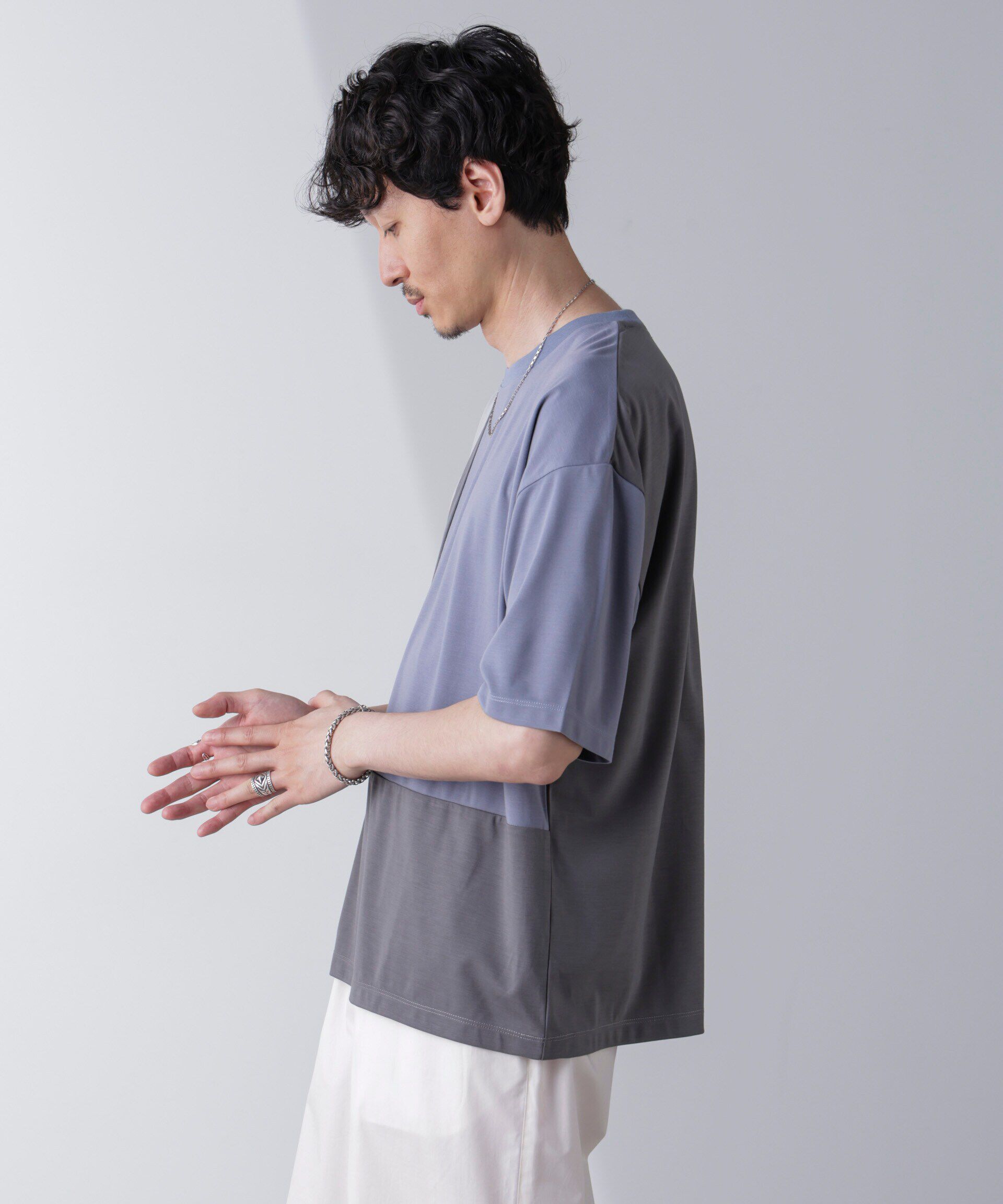 nano･universe「リラックス切り替えスムースＴシャツ 半袖」|Tシャツ・カットソー|