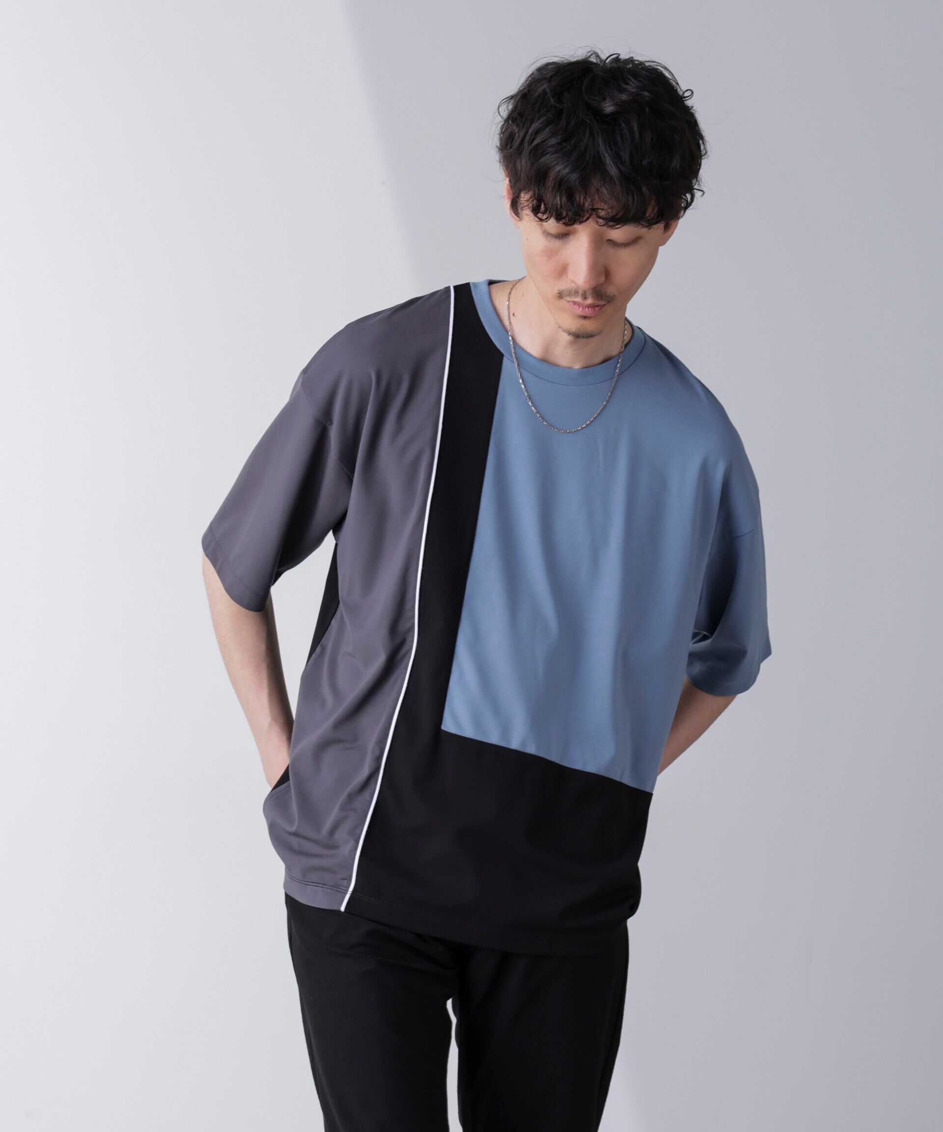 nano･universe「リラックス切り替えスムースＴシャツ 半袖」|Tシャツ・カットソー|