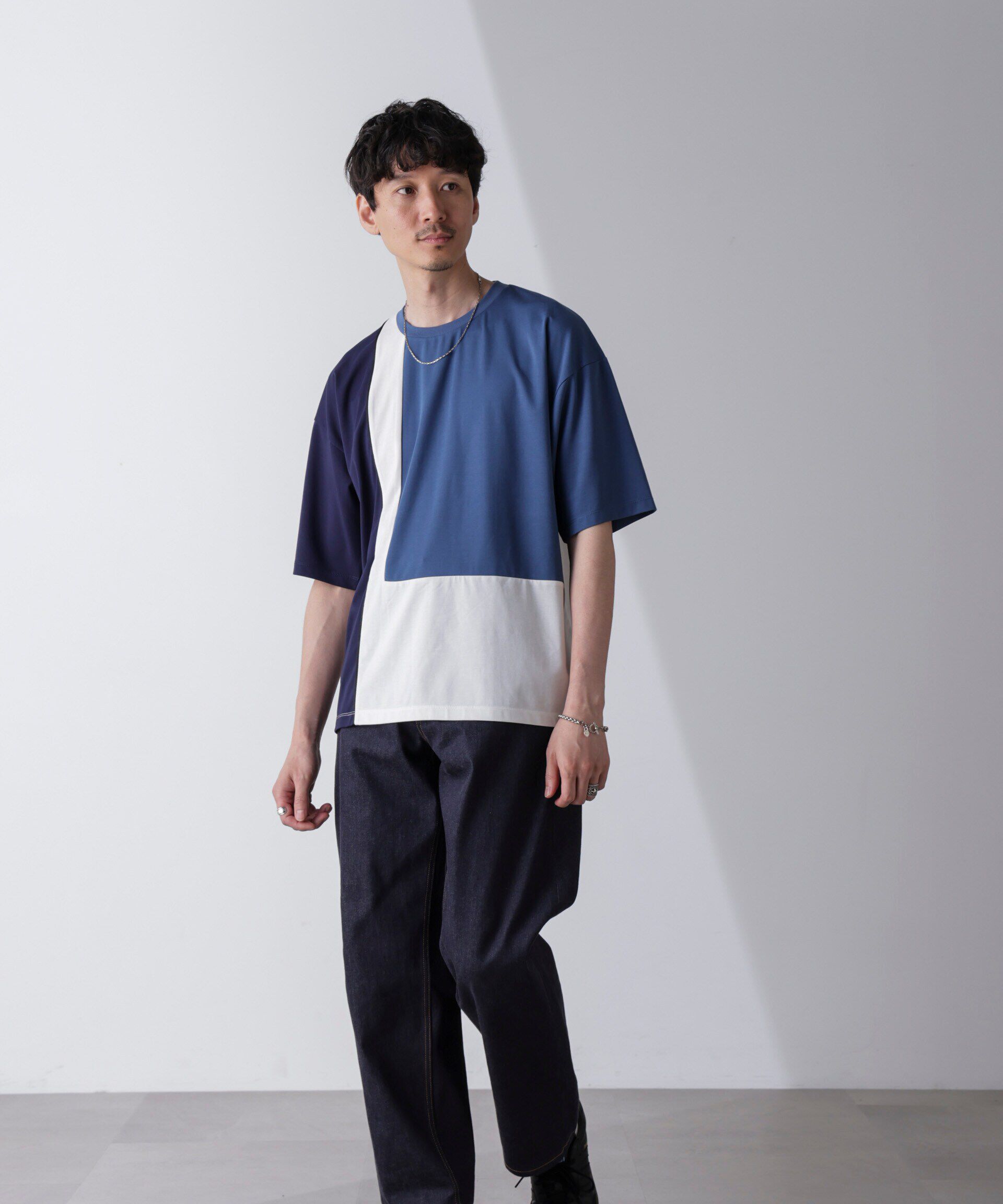 nano･universe「リラックス切り替えスムースＴシャツ 半袖」|Tシャツ・カットソー|パターン32