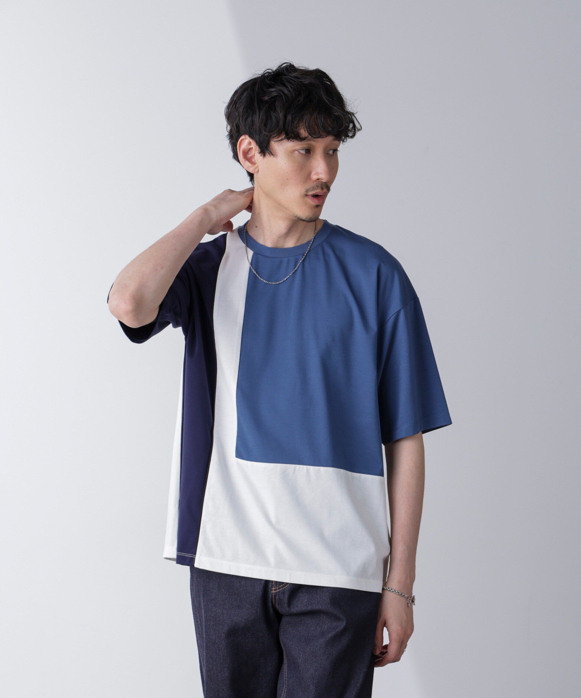 nano･universe「リラックス切り替えスムースＴシャツ 半袖」|Tシャツ・カットソー|