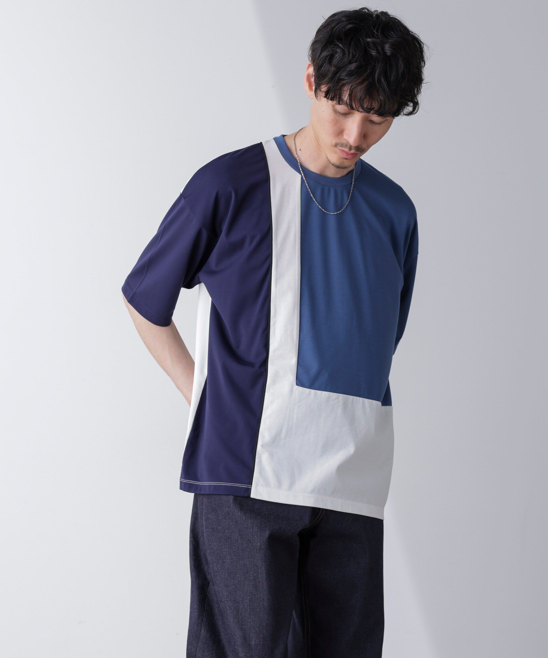 nano･universe「リラックス切り替えスムースＴシャツ 半袖」|Tシャツ・カットソー|