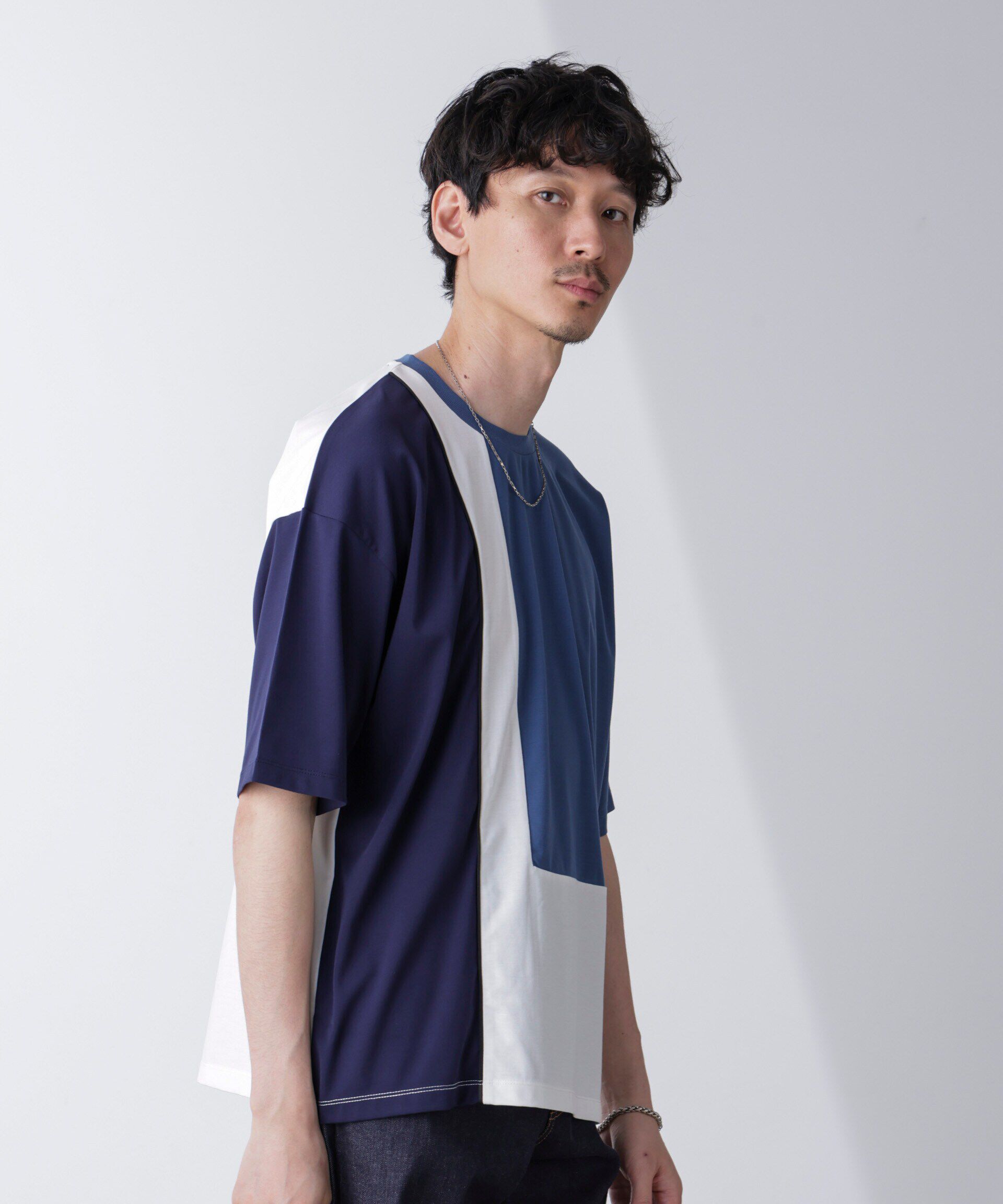 nano･universe「リラックス切り替えスムースＴシャツ 半袖」|Tシャツ・カットソー|