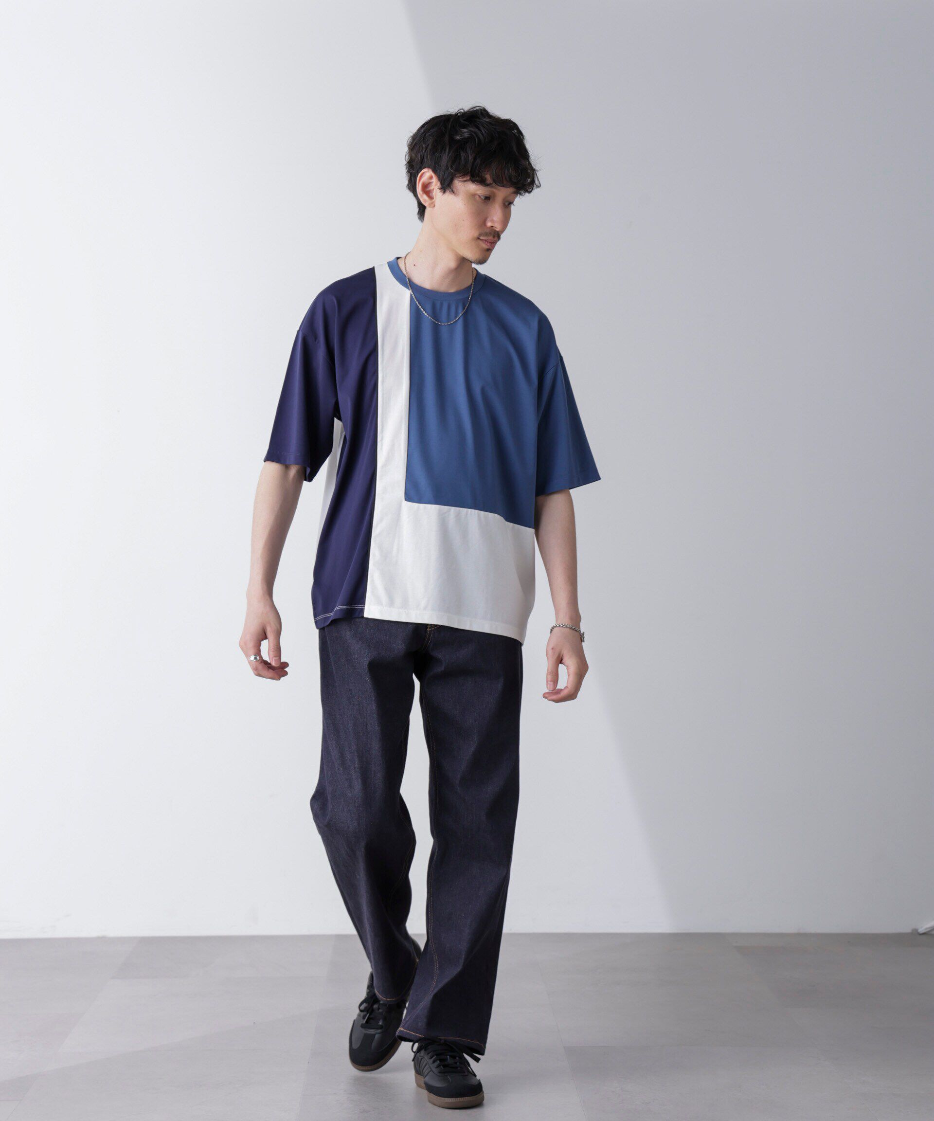 nano･universe「リラックス切り替えスムースＴシャツ 半袖」|Tシャツ・カットソー|