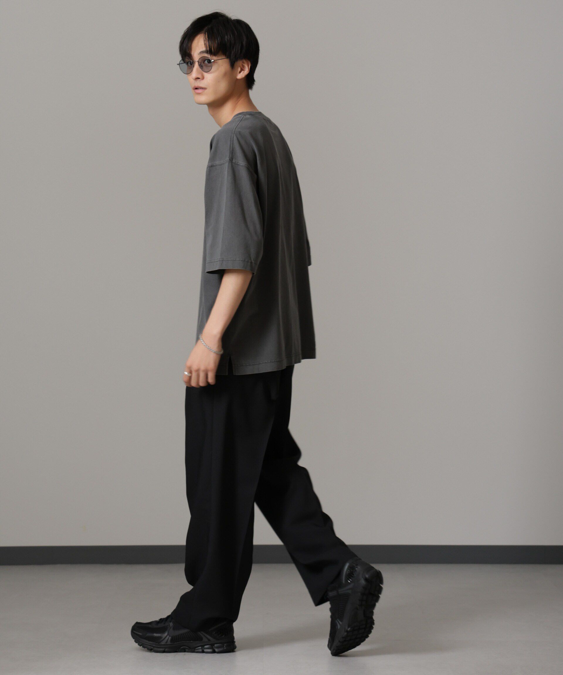 nano･universe「「NOT ALL」オーバーダイTシャツ 半袖」|Tシャツ・カットソー|