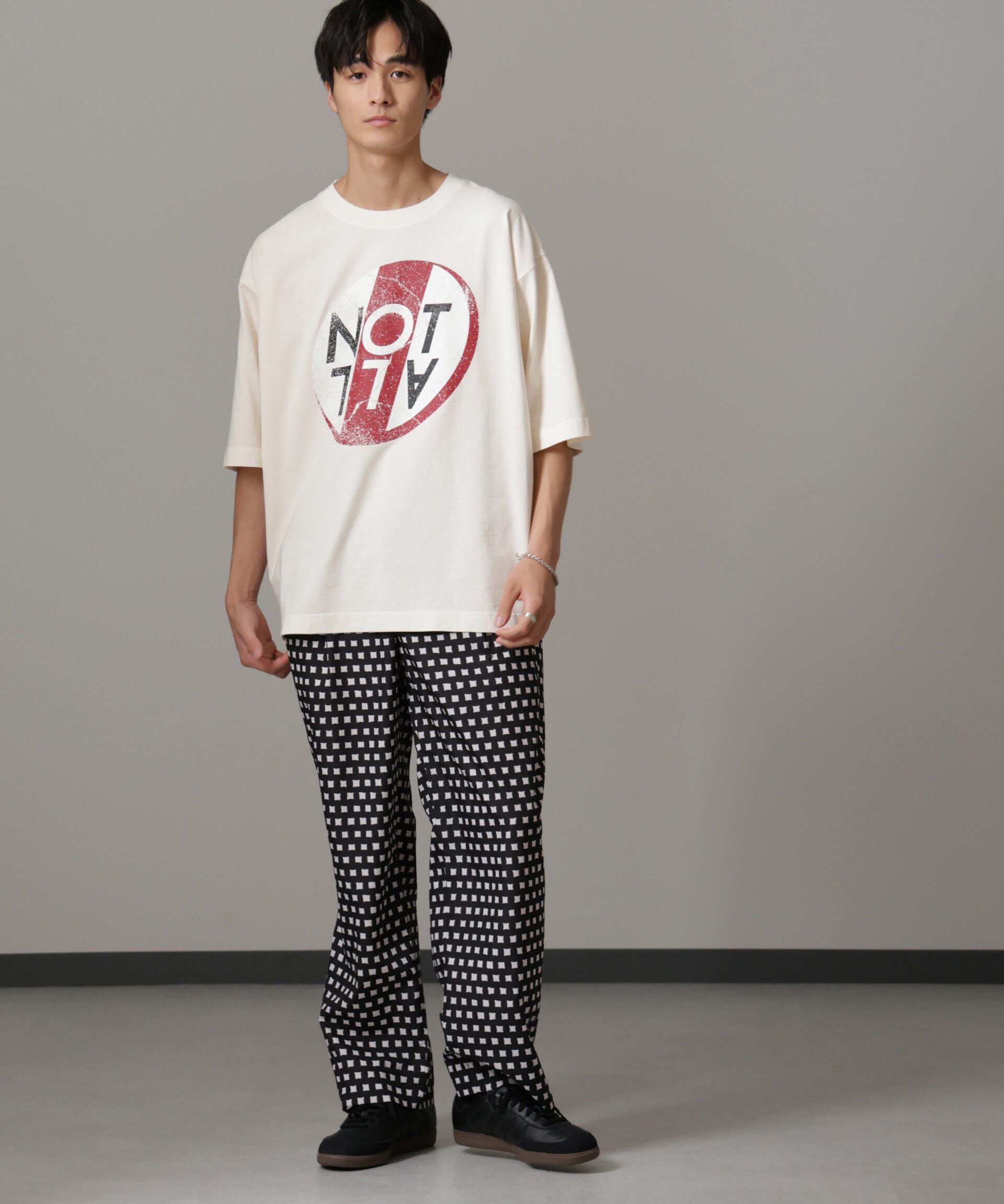 nano･universe「「NOT ALL」オーバーダイTシャツ 半袖」|Tシャツ・カットソー|