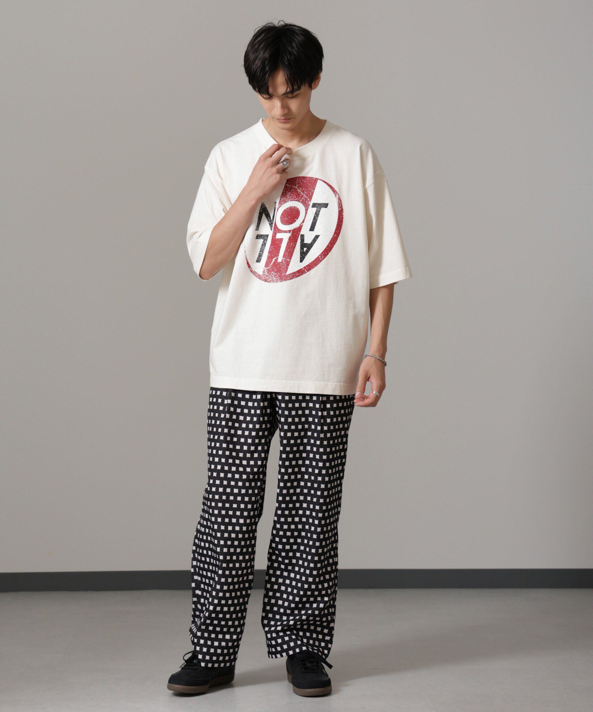 nano･universe「「NOT ALL」オーバーダイTシャツ 半袖」|Tシャツ・カットソー|