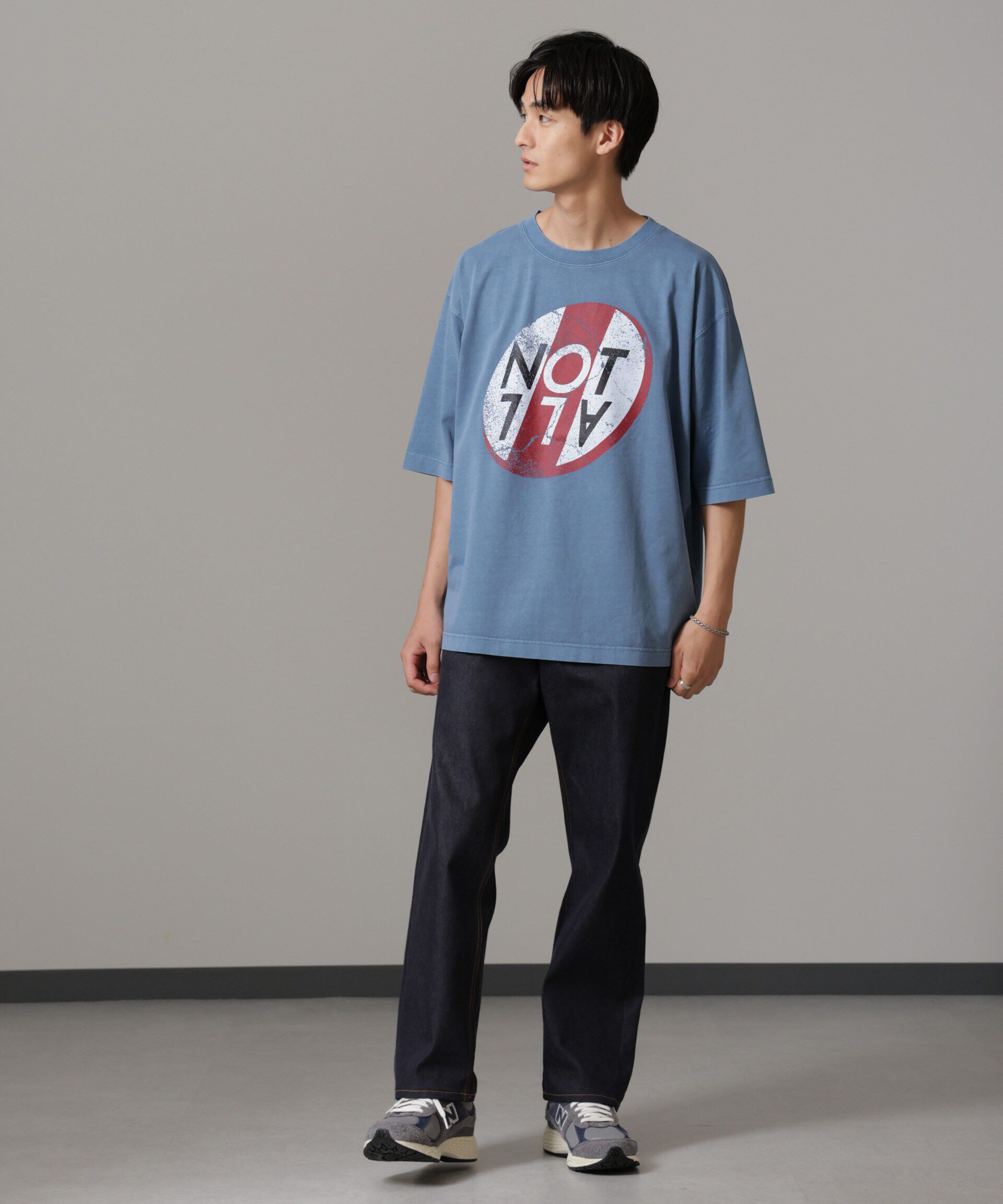 nano･universe「「NOT ALL」オーバーダイTシャツ 半袖」|Tシャツ・カットソー|