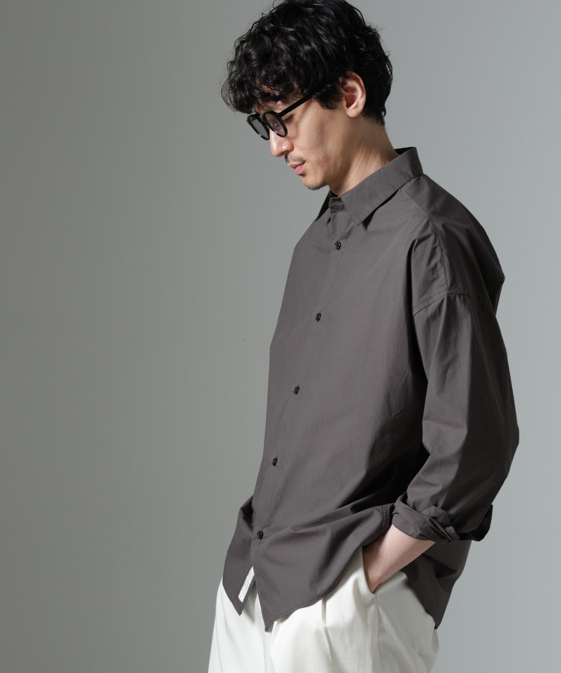 nano･universe「「大人のワイドシャツ」レギュラーカラー 長袖」|シャツ・ブラウス|