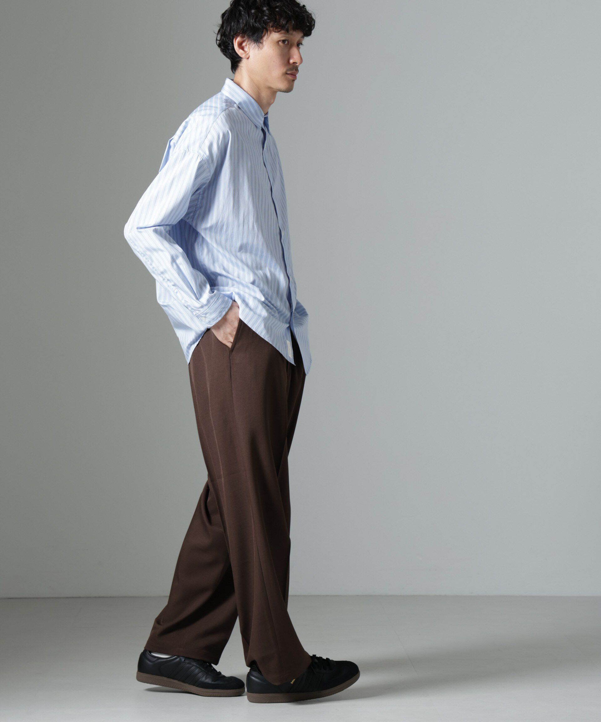 nano･universe「「大人のワイドシャツ」レギュラーカラー 長袖」|シャツ・ブラウス|