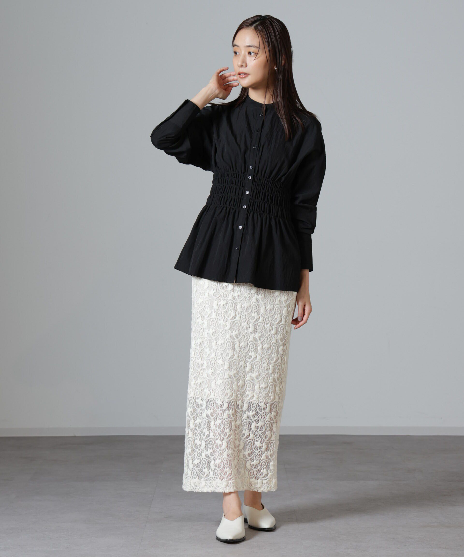 nano･universe「レースナロースカート」|スカート|