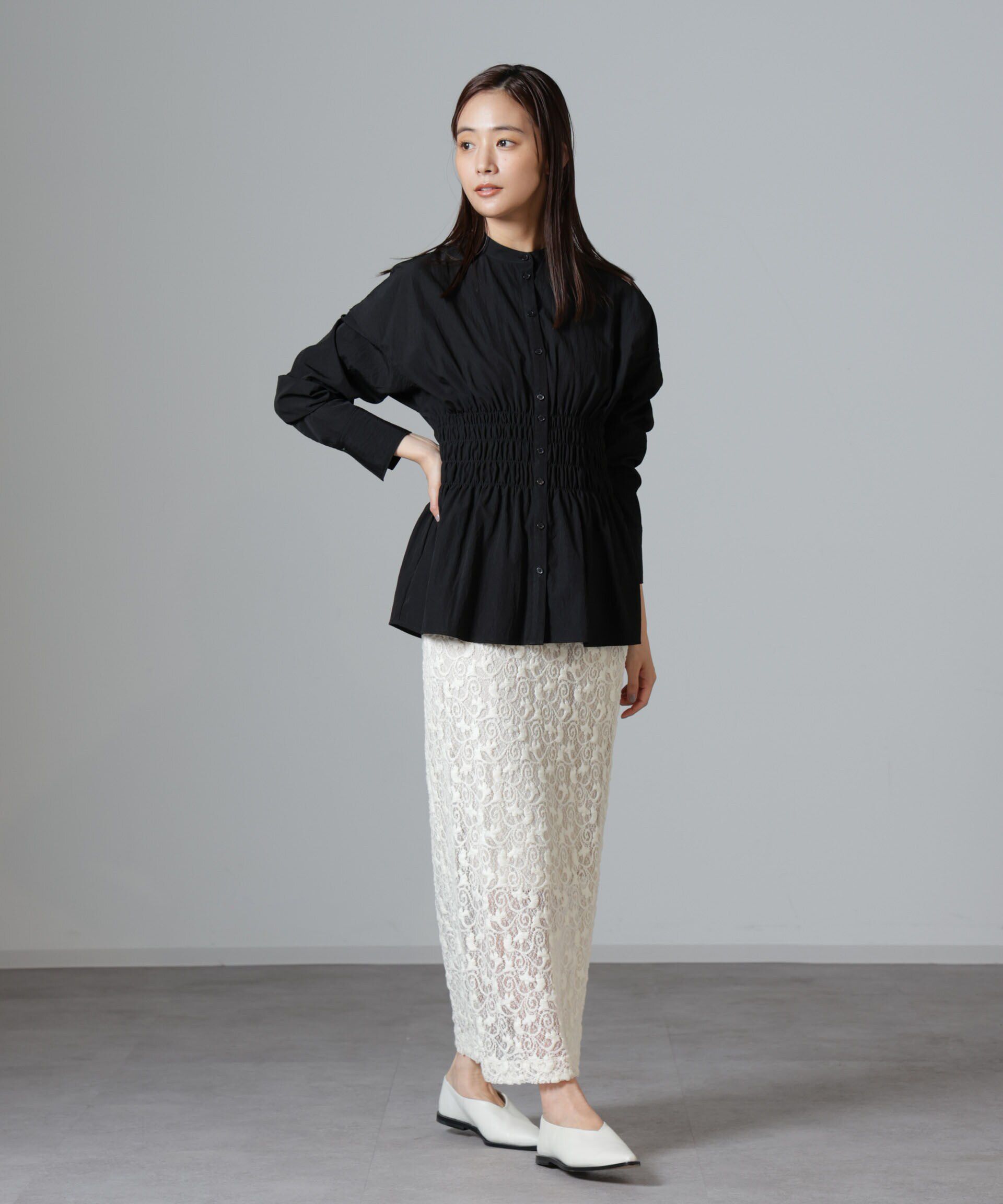 nano･universe「レースナロースカート」|スカート|