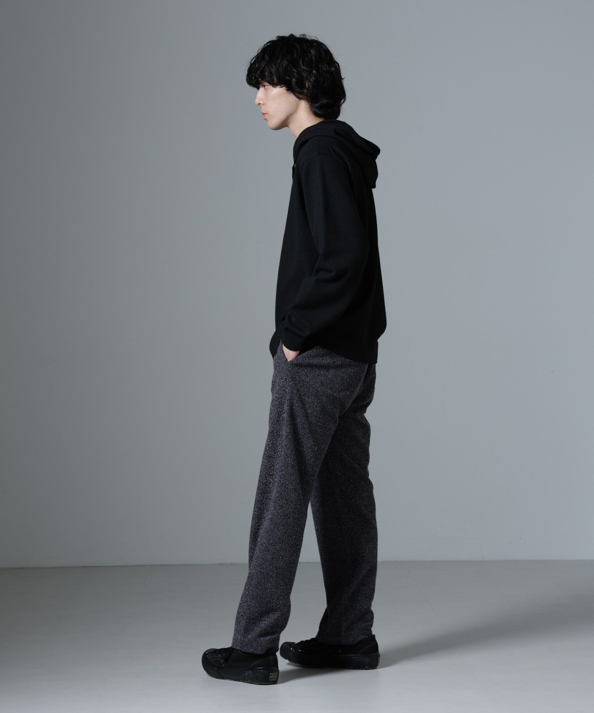 nano･universe「ストレッチメランジイージーパンツ(セットアップ可)」|チノ|