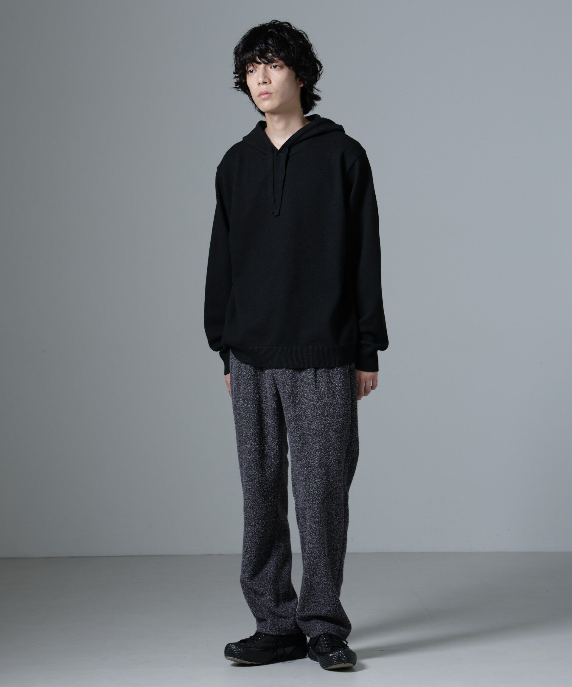 nano･universe「ストレッチメランジイージーパンツ(セットアップ可)」|チノ|