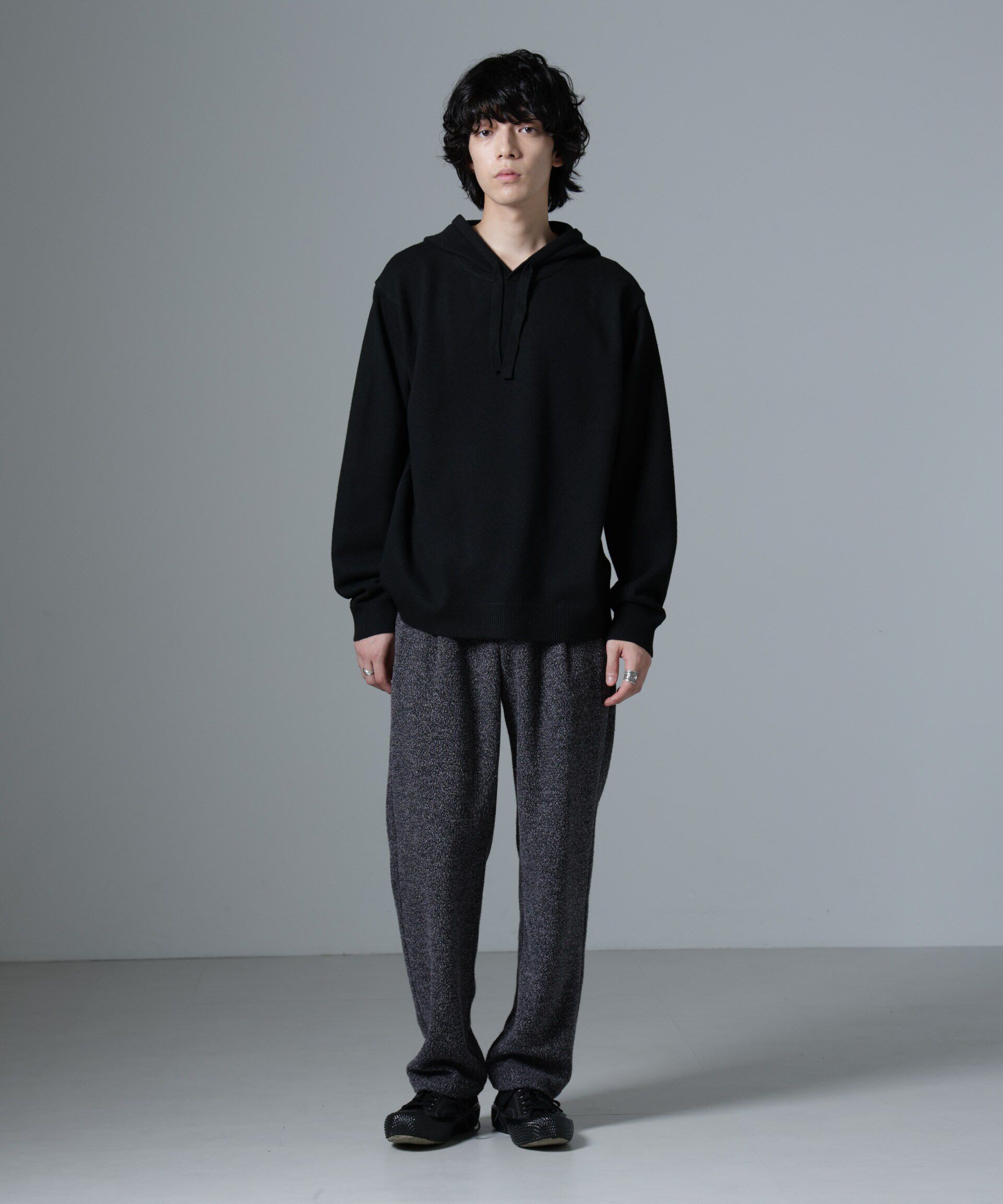 nano･universe「ストレッチメランジイージーパンツ(セットアップ可)」|チノ|