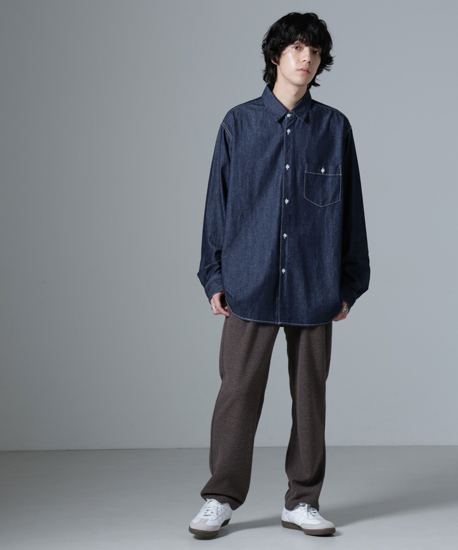 nano･universe「ストレッチメランジイージーパンツ(セットアップ可)」|チノ|